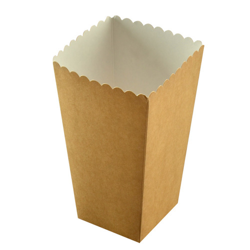 T9J5 popcorn paper barrel packaging barrel paper cup disposable paper barrel take-out packaging box thickened 50 pieces