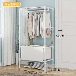 New Wardrobe Bedroom Simple Light Luxury Wardrobe Thickened Combination Sturdy Durable Wardrobe Home Multifunctional Floor-Standing Hanging