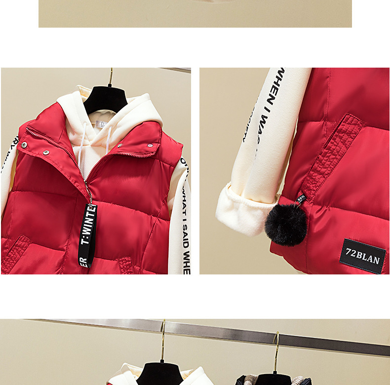 Chaleco mujer primavera otoño de algodón chaqueta sin mangas_voghion.com