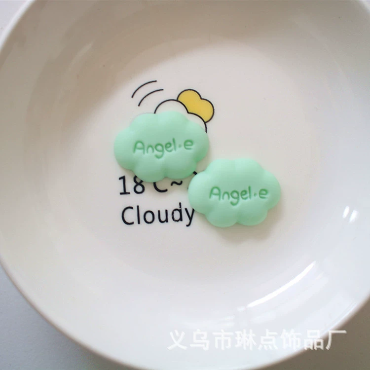 Силиконовая/смоляная накладка Angele Cloud Baiyun, кремовый клей, чехол для телефона, коробка для хранения, DIY-материал для украшений