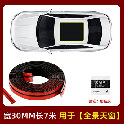sealing strip sunroof front windshield: Vehicle Sealing Strip - applicable-to-panoramic-sunroof-30mm-wide-7m-long-free-tool-adhesion-promoter-sunrooffront-and-rear-windshield