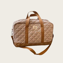 韩国妈咪包奶瓶尿不湿收纳包母婴待产包ins手提大容量绗缝单肩包