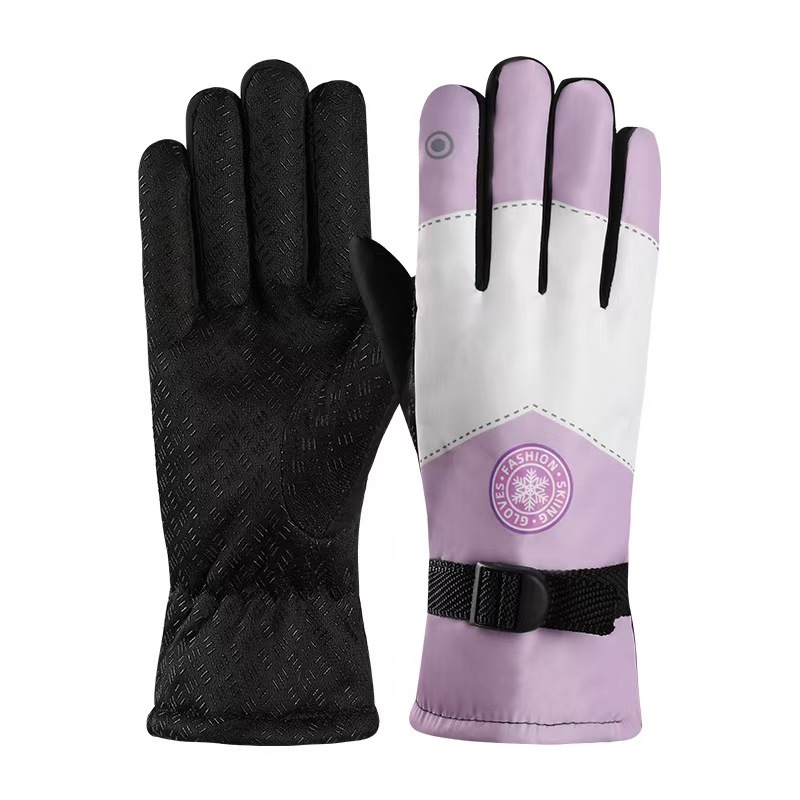 여성용 원형 로고 보라색/흰색