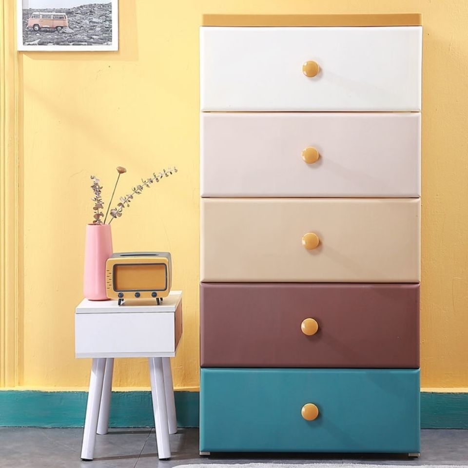 M0B特大号加厚66宽抽屉式收纳柜塑料衣柜卫生间置物柜储物柜儿童