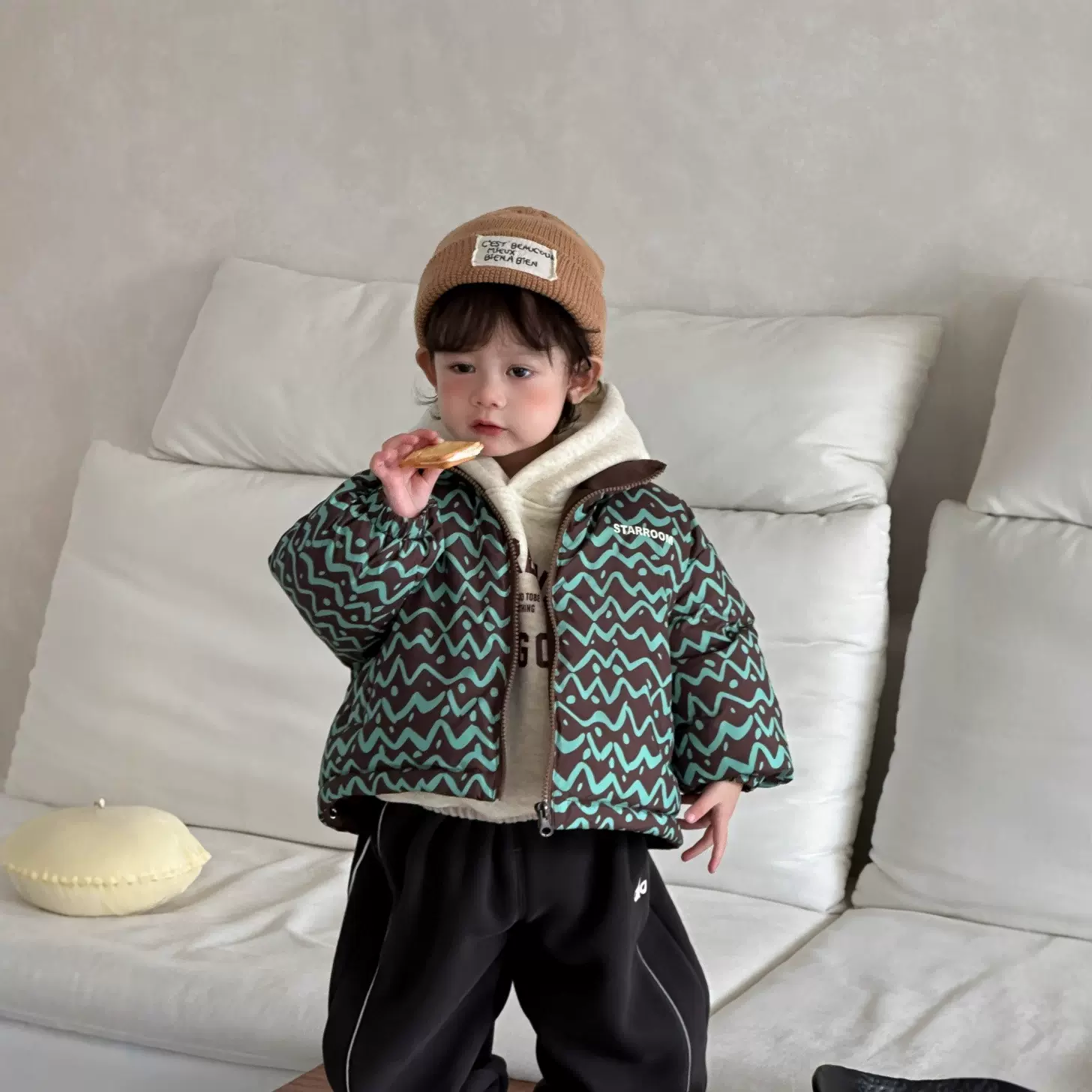 儿童服装2025新款冬装小宝宝衣服韩版童装男童棉衣外套