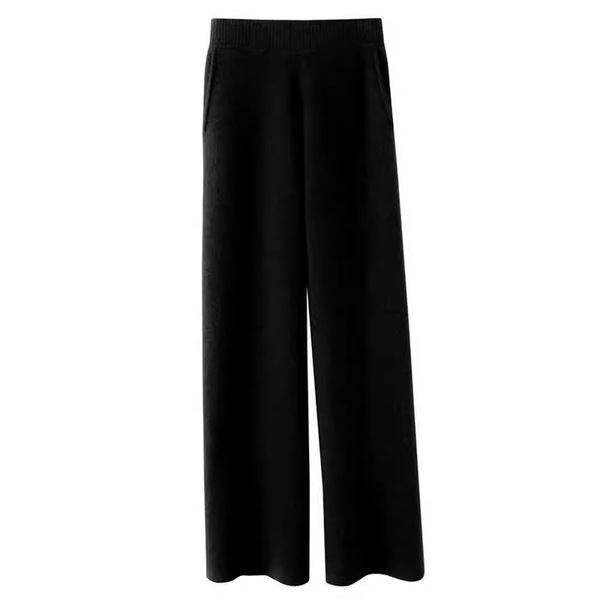 Demi-season woolen cashmere trousers