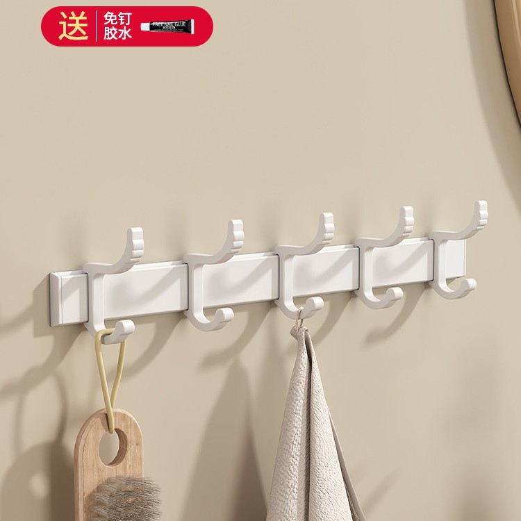 Estante de toallas blancas estantes de toallas sin perforación para el hogar espacio de aluminio para el baño plegable doble barra de toallas