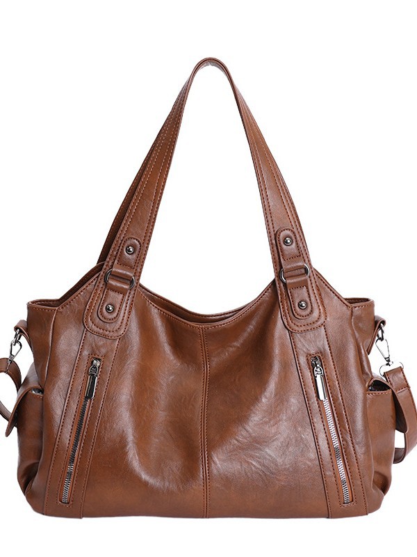 Bolso de brazo retro para mujeres 2025 nueva textura de alta calidad versátil bolso de hombro de gran capacidad de viaje bolsa