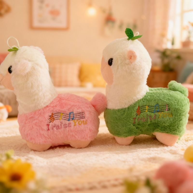 Música boutique cordero agarrar muñecas juguetes de peluche boda arrojar muñecas de alpaca movidas al por mayor transfronterizo