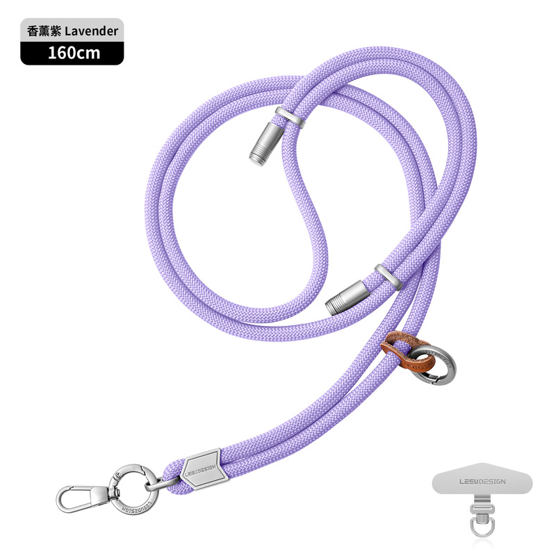 携帯電話ストラップ卸売 6MM 頑丈な手首編み紐 携帯電話ケース吊り下げ紐 汎用紛失防止携帯電話ストラップ シルバー|undefined