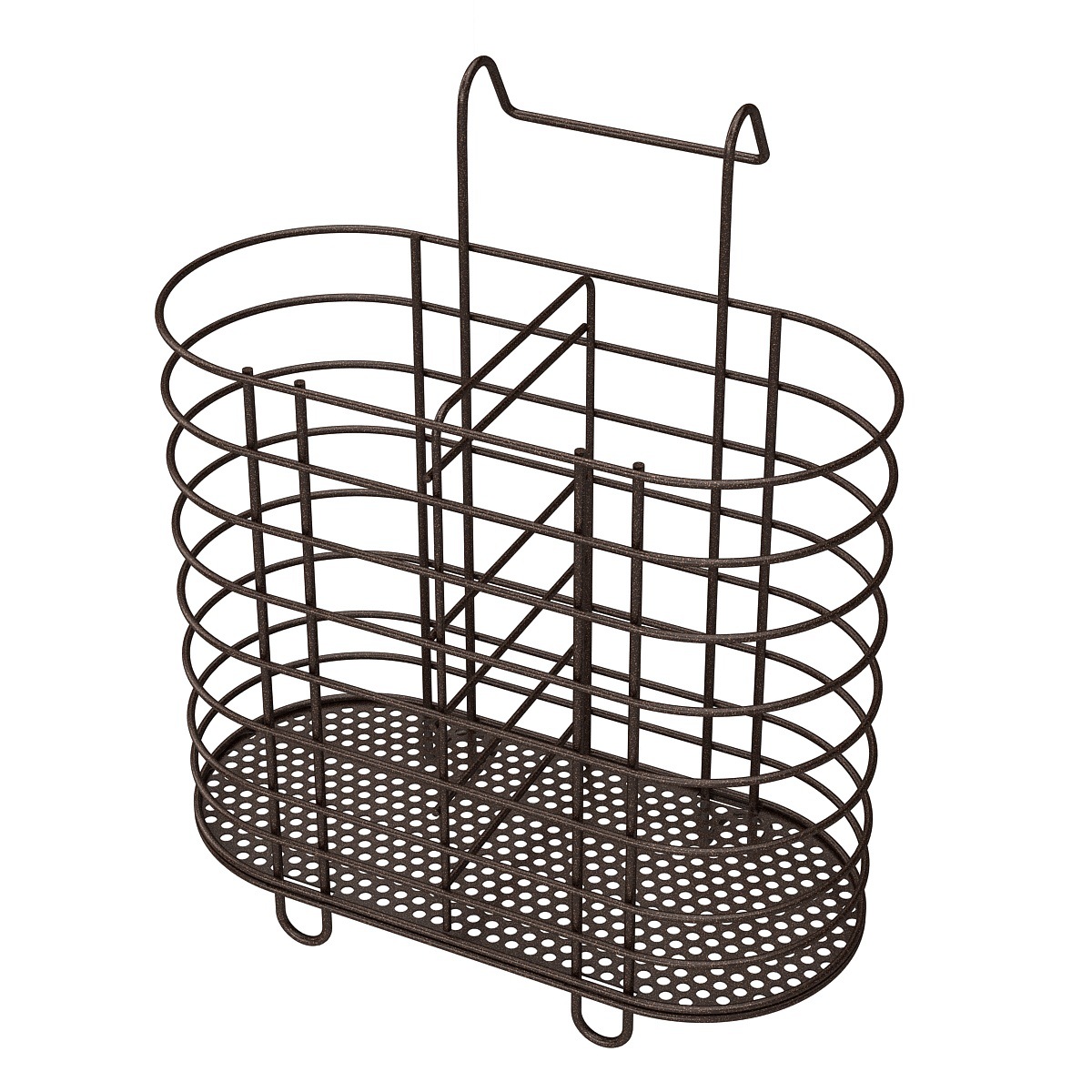 Estante de almacenamiento para encimera para utensilios de cocina domésticos, soporte cuadrado creativo para palillos, almacenamiento de cuchillos y tenedores, jaula redonda para palillos.
