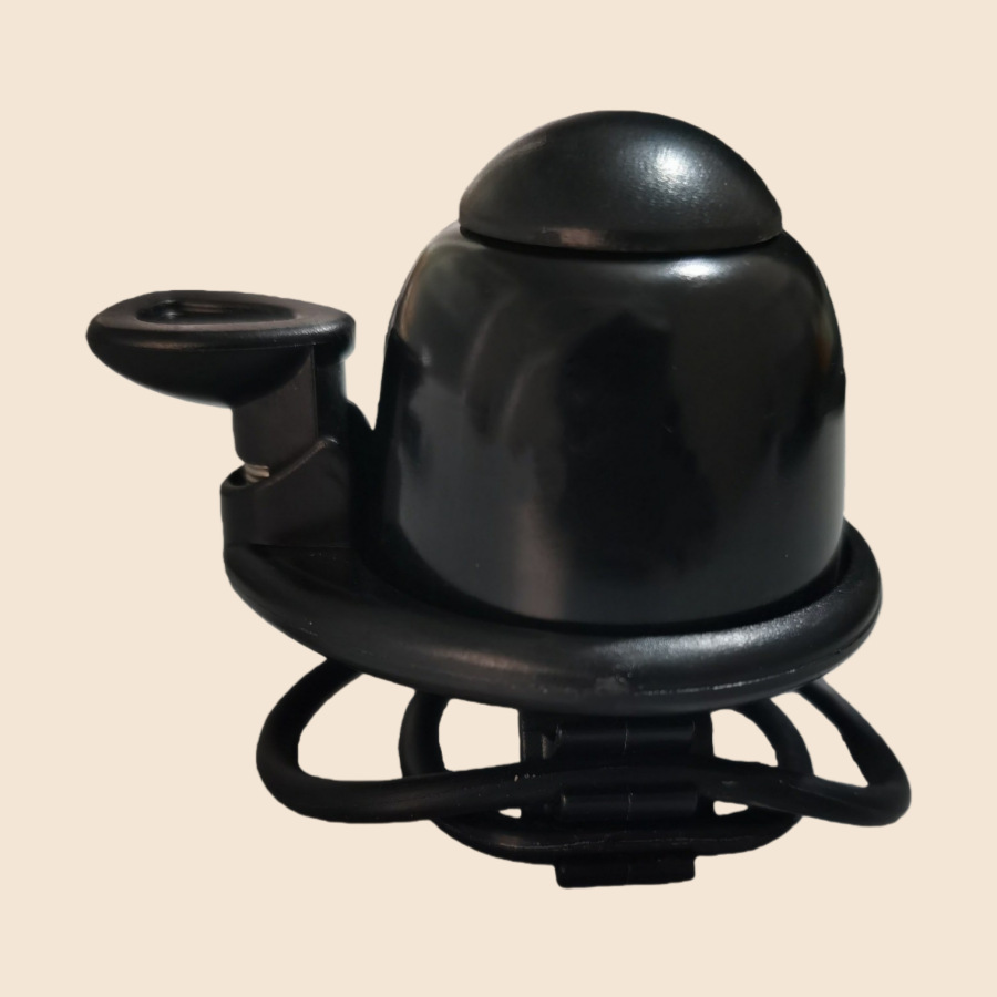 Timbre de bicicleta, timbre compacto, timbre de anillo de goma para bicicleta de montaña, timbre de banda de goma, timbre de cubierta de aluminio
