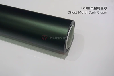 Tpu Color-Changing Film Casting-Grade Color-Changing — Automotive Film - 15215m-5-years-warranty-tpu-super-matte-ghost-dark-green-water-sticker