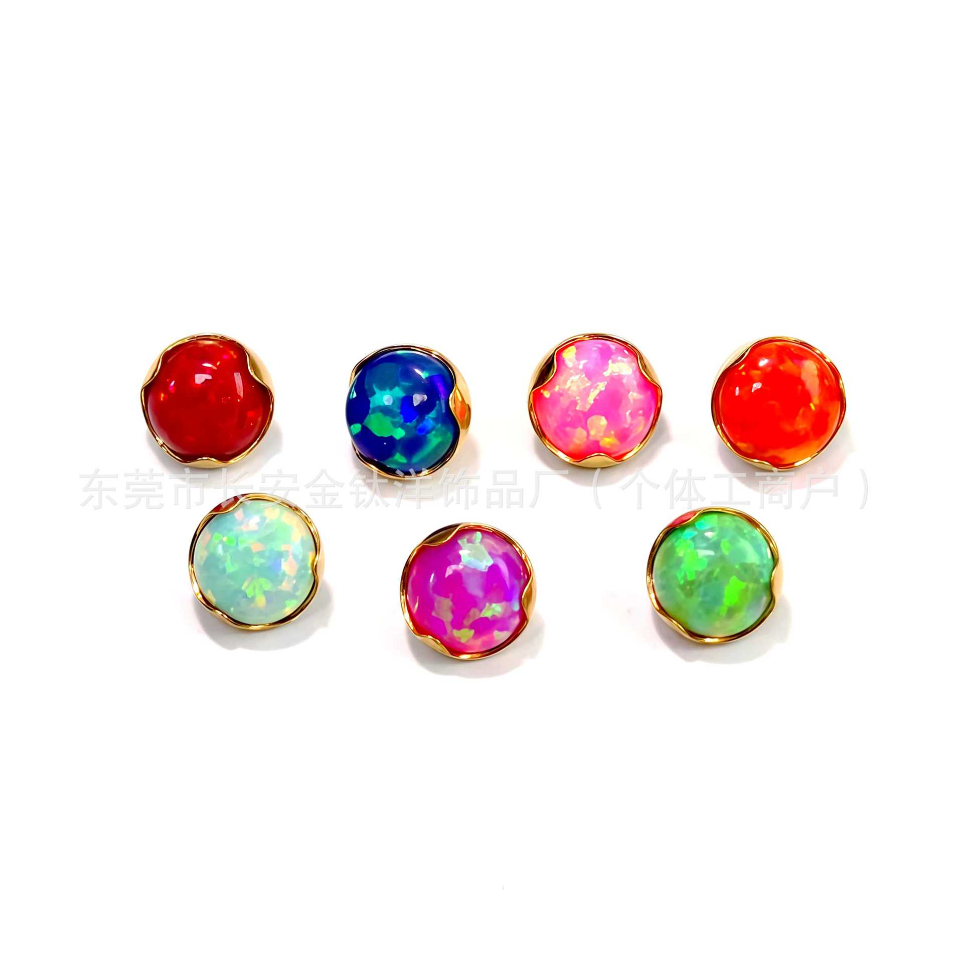Pointed titanium steel lip stud product view