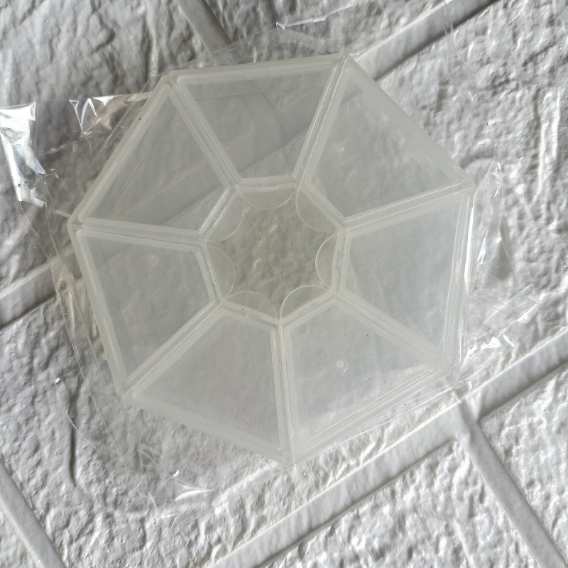 Caja de Medicina de 7 esquinas para una semana Ronda 7-rejilla portátil pequeña caja de la medicina para una semana Mini 7 días portátil caja de joyería de la medicina