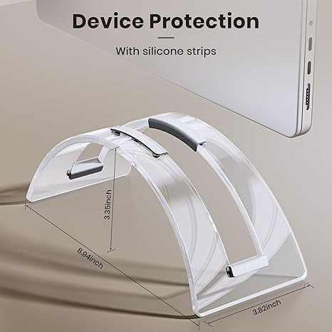 亚克力立式笔记本电脑支架 立式笔记本桌面电脑展示支架