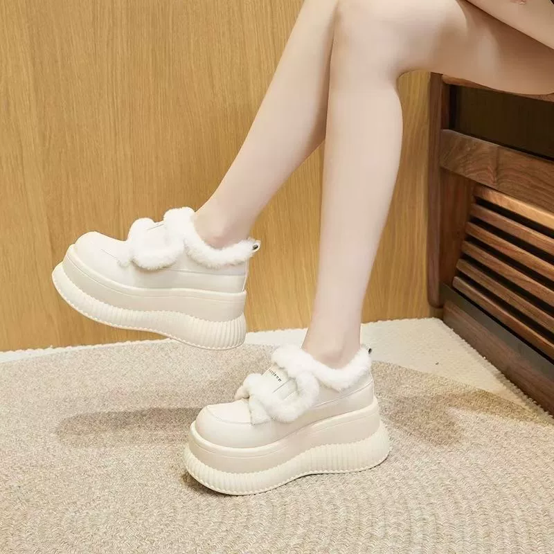 Снежные сапоги 2024 зимние новые волосы увеличены внутри и снаружи