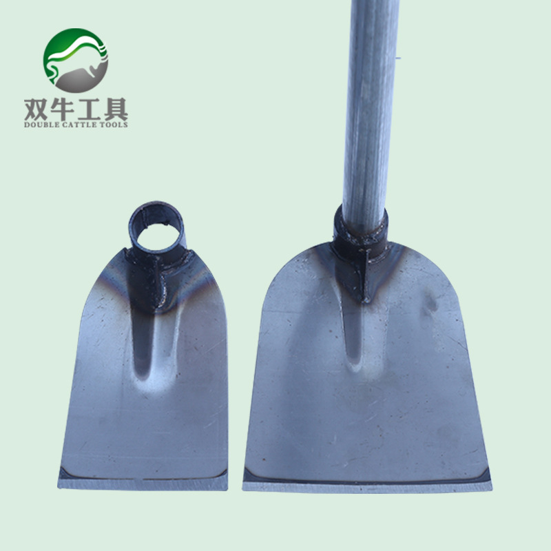 厂家直销双牛锰钢12#长管锄 家用花园长把钢管锄头园林园艺工具