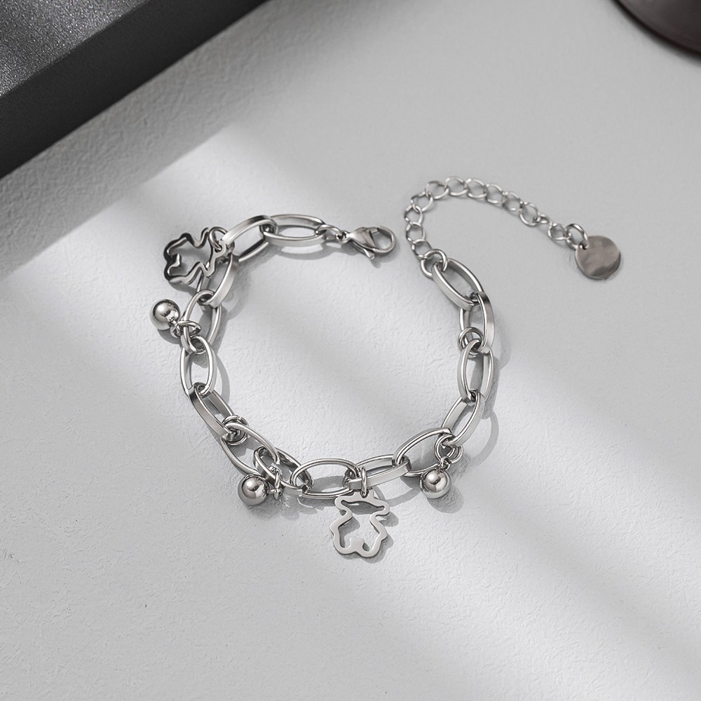 Original Design Geometric Titanium Steel Plating Bracelets 1 Piece