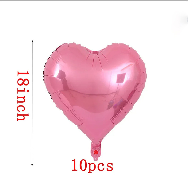 ins18inch キャラメルクリームラブアルミフィルムバルーン婚約子供パーティー誕生日結婚式の部屋の装飾シーンレイアウト|undefined