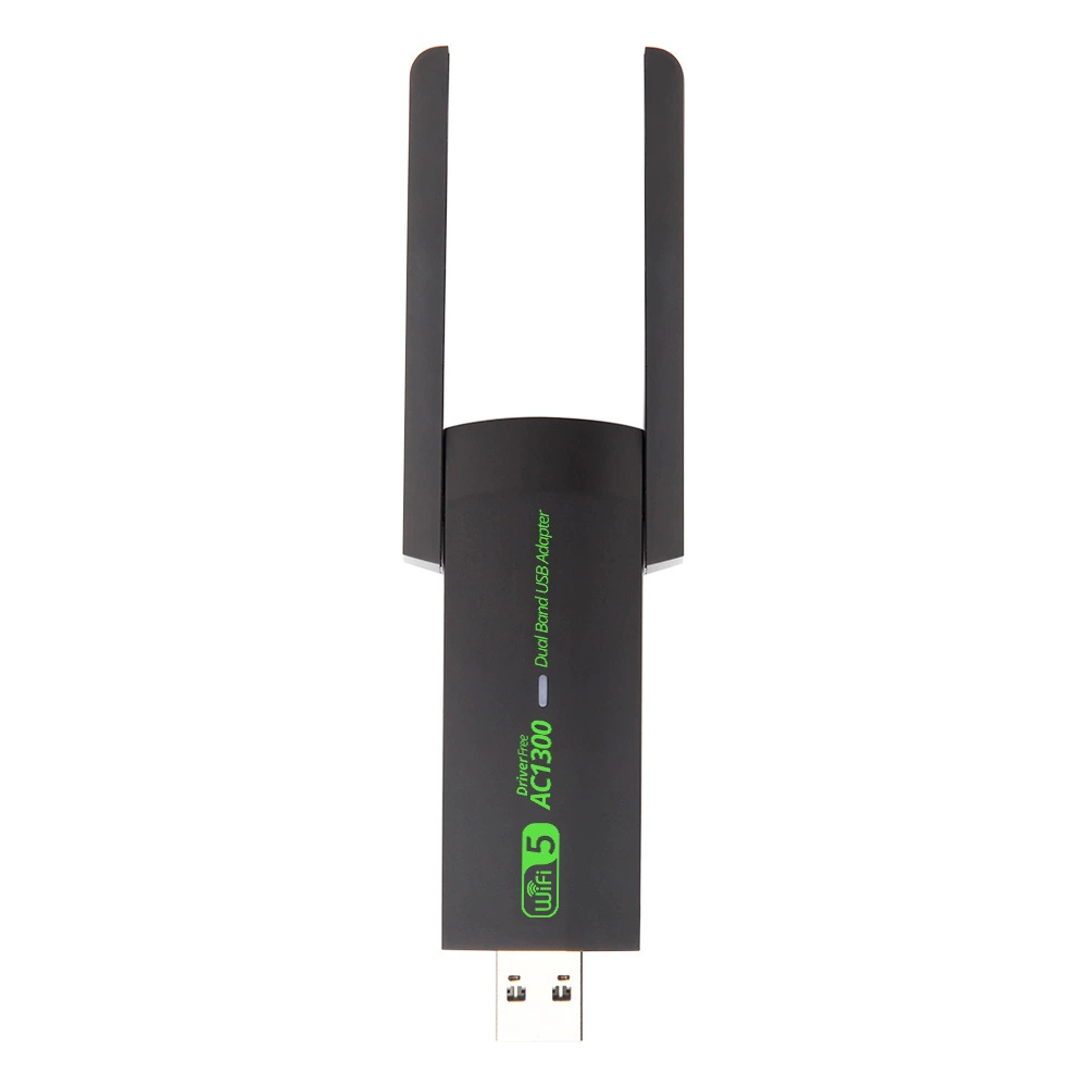 Free -driven 1300M wireless network card Gigabit dual -frequency platform USB receiver computer WiFi transmitter 5G