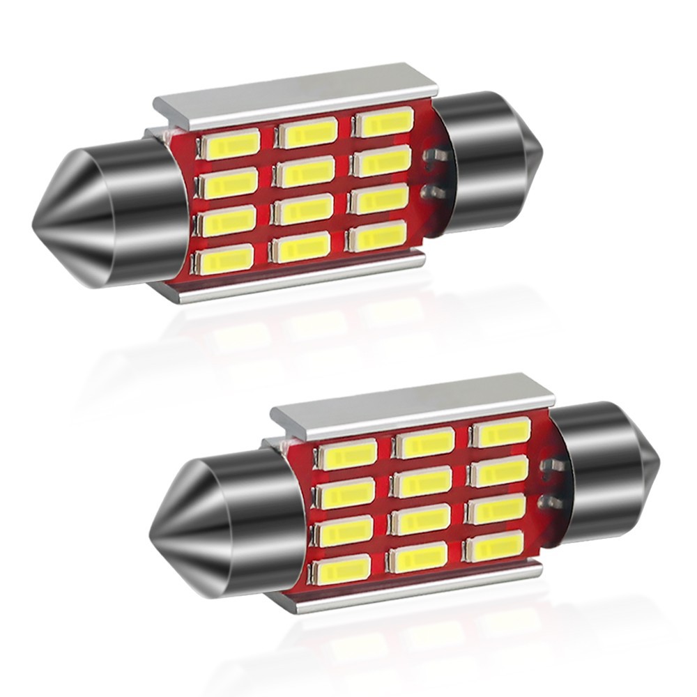 High Brightness LED 4014 12SMD Decoding Double Pointed Light License Plate