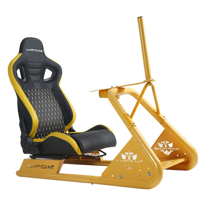 Zhongyao Simulador de juego de carreras asiento volante soporte de pantalla soporte pedal soporte fijo