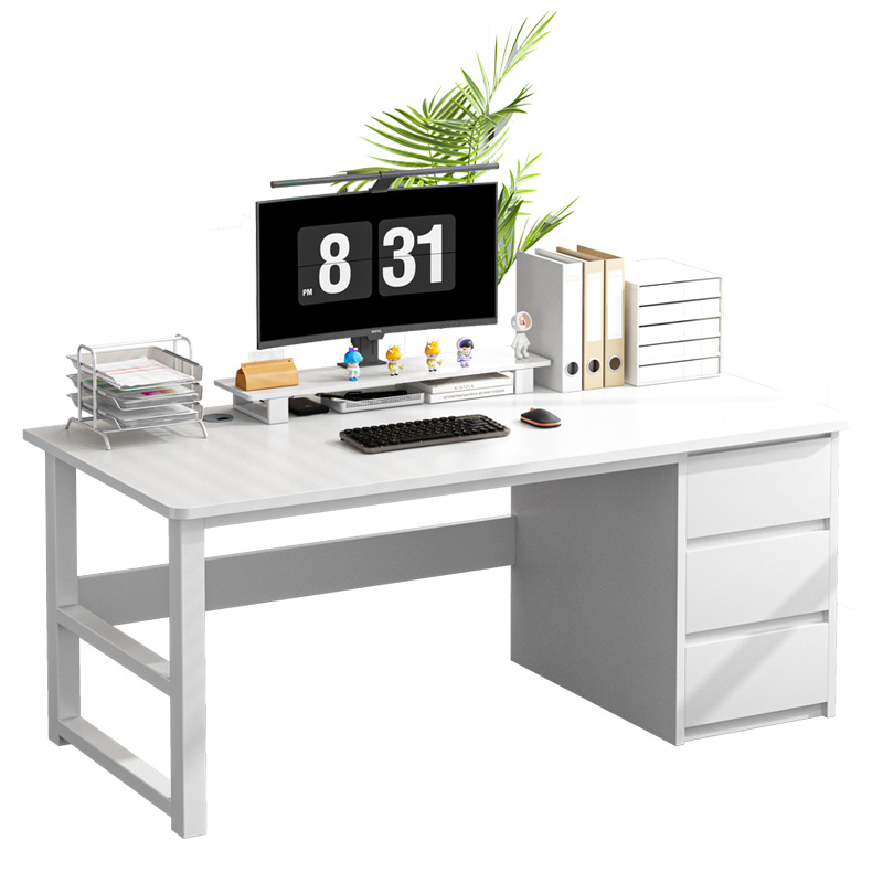 Escritorio de computadora Escritorio Dormitorio doméstico Escritorio de estudio para estudiantes Casa de alquiler simple con cajón Escritorio de oficina para personal