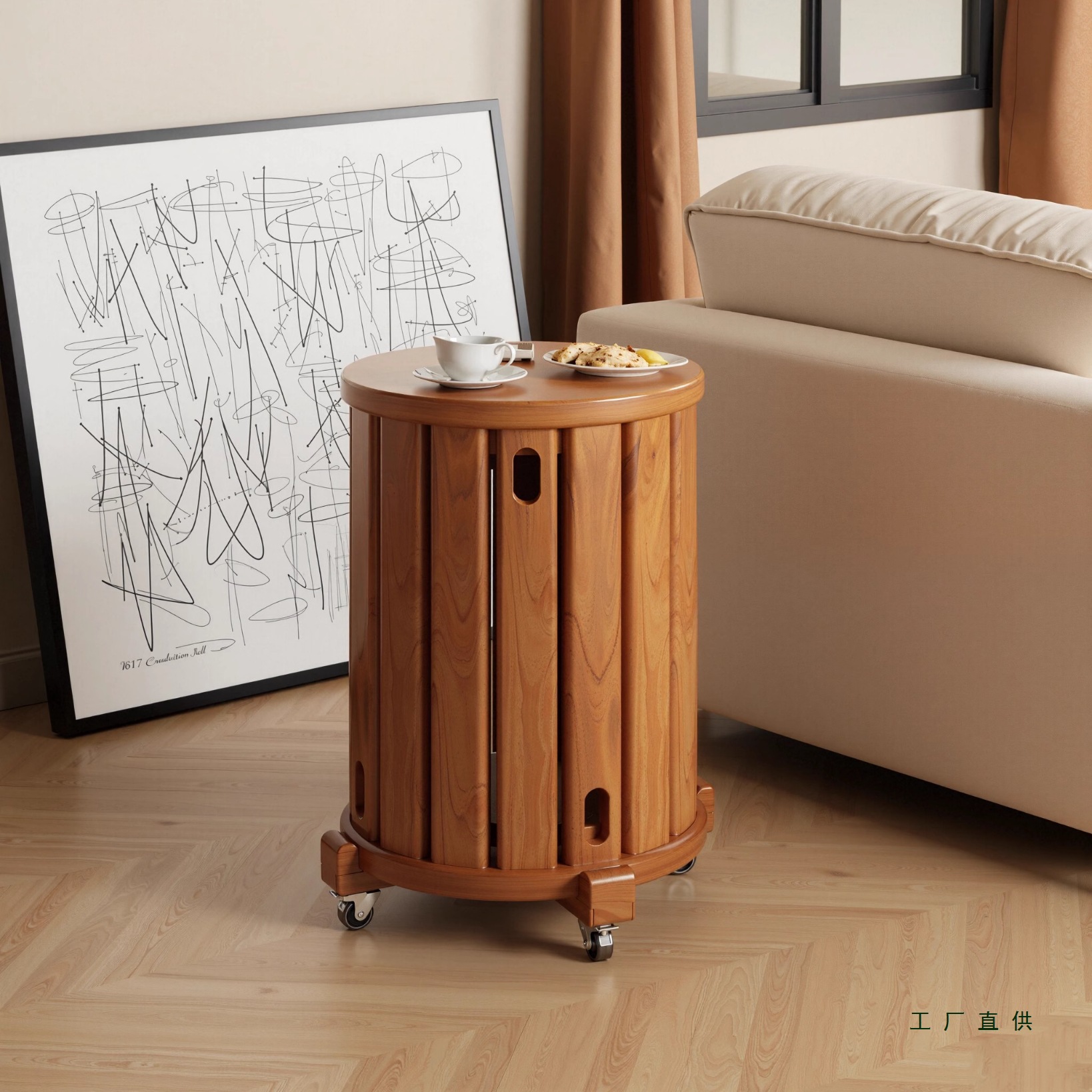 Stackable Solid Wood Stools for Home Use, Round Stools for Guests, Spare Stools, Storage Stools, Dining Table Stools, Benches, Stacking Stools