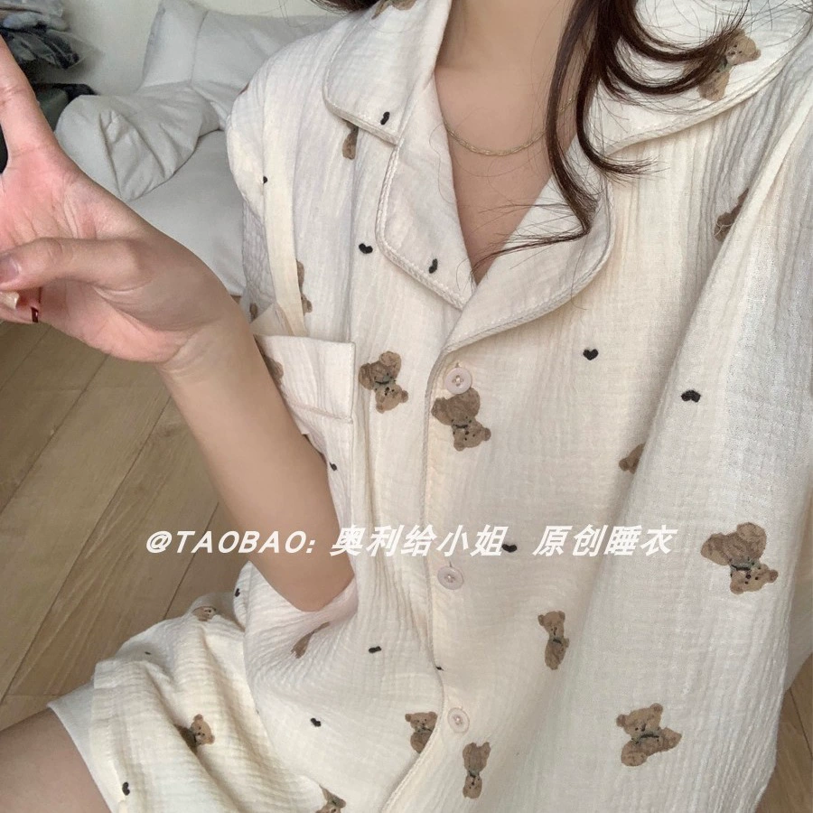 Летние тонкие пижамы для женщин 2025 года, новые, короткий рукав, повседневные, домашняя одежда, комплект из двух предметов