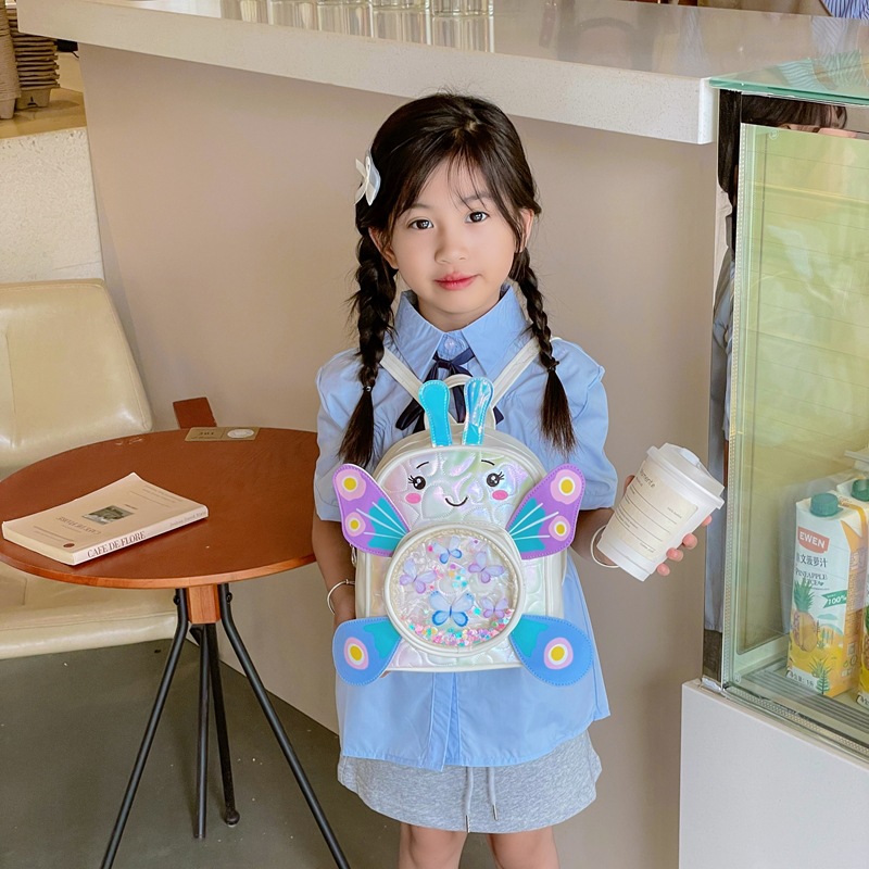 Jardín de infantes, mochila infantil, caricatura encantadora, sequinilla, mochila para niños y niñas, nueva mochila para niños