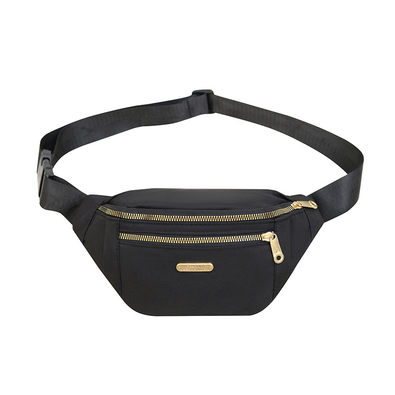 Bolso de cintura al por mayor de gran capacidad coreana bolso de cintura de moda de mujer doble cremallera bolso de cintura de teléfono móvil bolso de pecho de mujer
