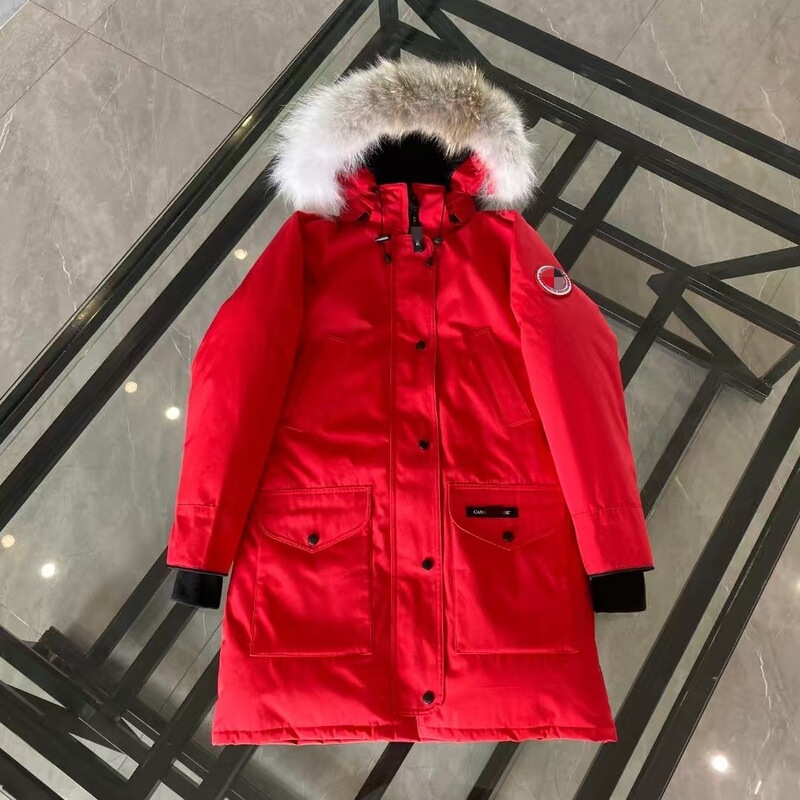 Canadian Style Casual Women's Outdoor Goose down Jacket Trillium Long Waist-Cinched Thickened Coat High-End Canadian Style Casual Women's Outdoor Goose down Jacket Trillium Long Waist-Cinched Thickened Coat High-End