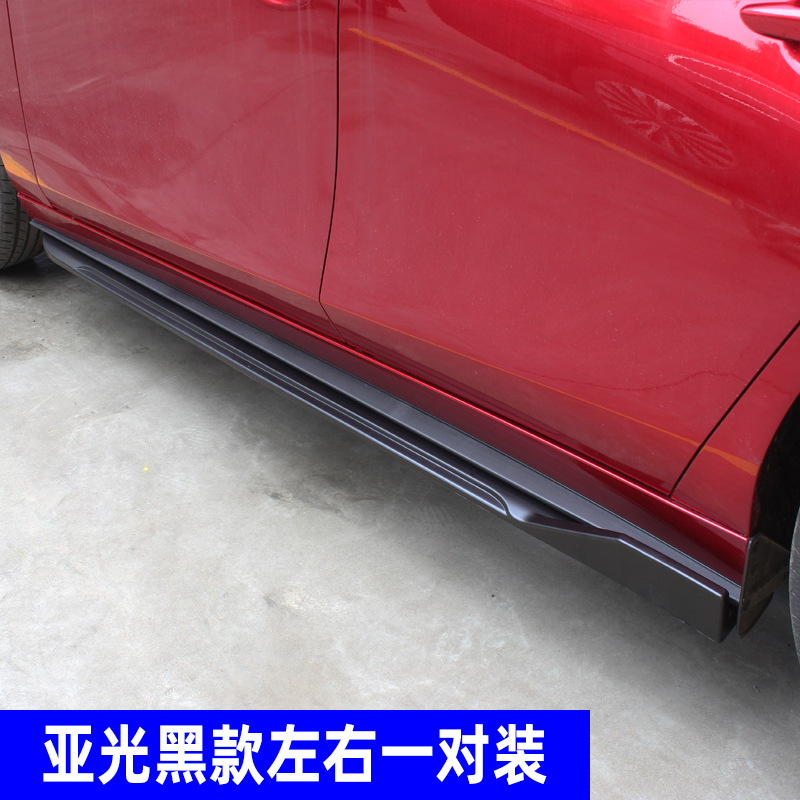 Big Surrounded | Mazda Kit for Mazda - single-20-23-axela-matte-black-side-skirts-pair