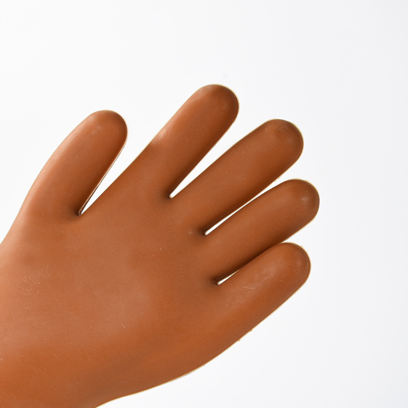 批发绝缘手套超耐磨5KV防滑防电手套天然橡胶舒适电力作业手套