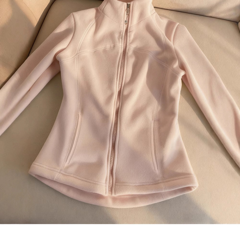 Jimo Sweatshirt Top for Women, New Style, Fleece-Lined and Thickened, Very Attractive, Autumn and Winter, Fleece, Slimming Cardigan Jacket Jimo Sweatshirt Top for Women, New Style, Fleece-Lined and Thickened, Very Attractive, Autumn and Winter, Fleece, Slimming Cardigan Jacket