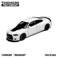 批发-TM×PSC1:64 道奇 战马“斗殴者”Charger 白色 合金车模
