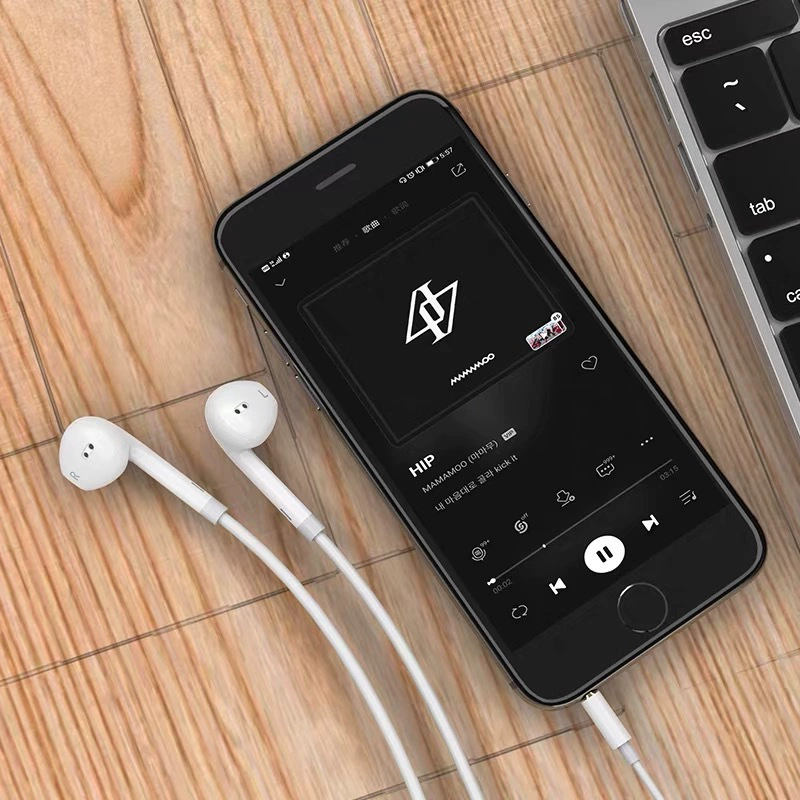 Совместимые наушники Apple, универсальные затычки для ушей, оптовая продажа, Android, проводной контроль