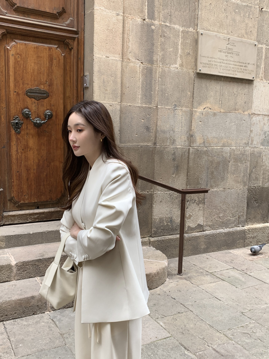 Blazer vintage stile coreano donna giacca casual elegante_voghion.com