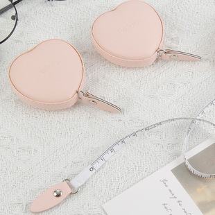 in stock-wrapped leather tape measure automatic telescopic measure three-way children's height plantar measurement tape measure 1.5 meters 60in