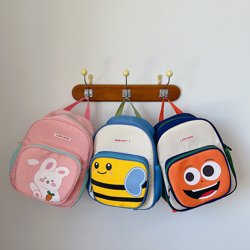 Cartoon japonés abejas, mochila para niños y niñas, bonita mochila para bebés, mochila para niños, viaje ligero