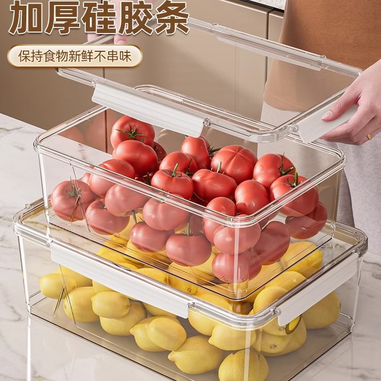 Xingyou 鮮度保持冷蔵庫家庭用長方形の厚みのある密封されたプラスチック密封された鮮度保持ボックス野菜と果物の保存ボックス|undefined
