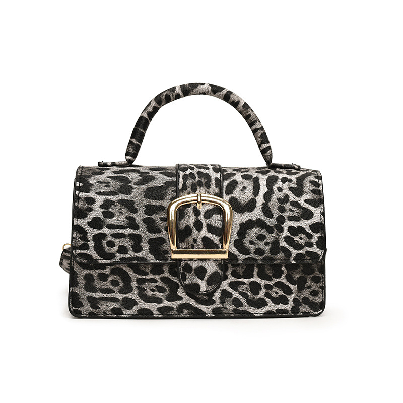 Bolso de hombro retro para mujeres 2024 nuevo estampado de leopardo de moda bolso de mochila de moda bolso cuadrado de moda bolso de personalidad europea y americana