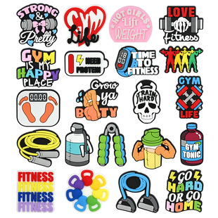 Creative New Sports Series Cartoon DIY Accessories Shoe Buttons Buckle Hole Shoes Shoe Flower Shoe Buckle Decorations
