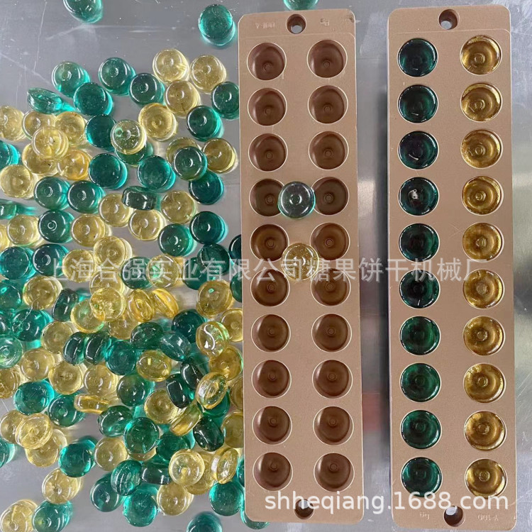 硬糖浇注生产线 全自动硬糖果机 夹芯硬糖成型设备合强润喉糖机械
