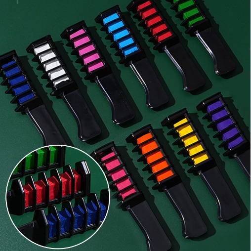 Comercio electrónico transfronterizo de 10 colores desechables tinte para el cabello peine de dientes traje de agente no es fácil de dañar tinte para el cabello palo de suministro de fábrica