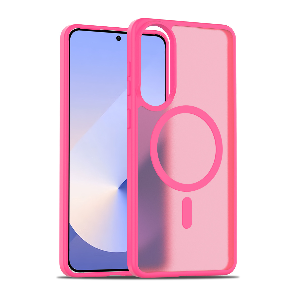 Aplicable SAM S25Edge piel succión magnética caja de teléfono Samsung nuevo modelo de protección de inyección de aceite amarillo fuerte fuerza magnética