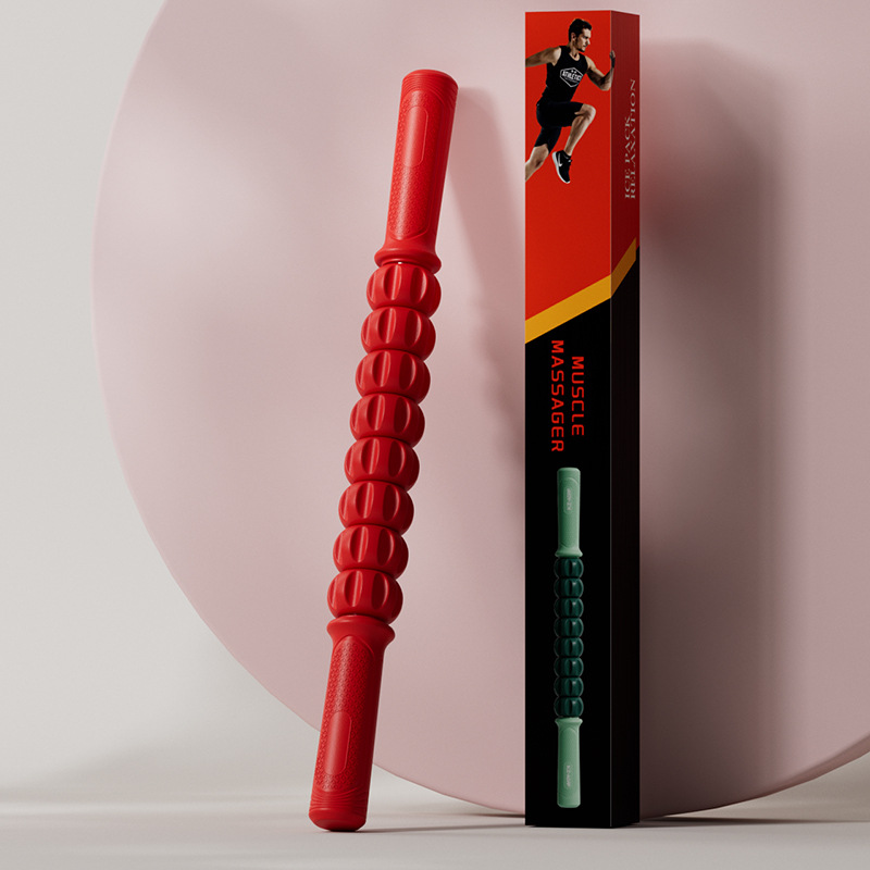 Masaje de relajación muscular de dientes de lobo, rodillos de yoga, piernas delgadas, acondicionamiento físico de la fascia, rodillos de masaje para todo el cuerpo