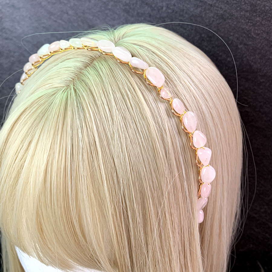 Lady Streetwear Geometric Crystal Hair Band display picture 3