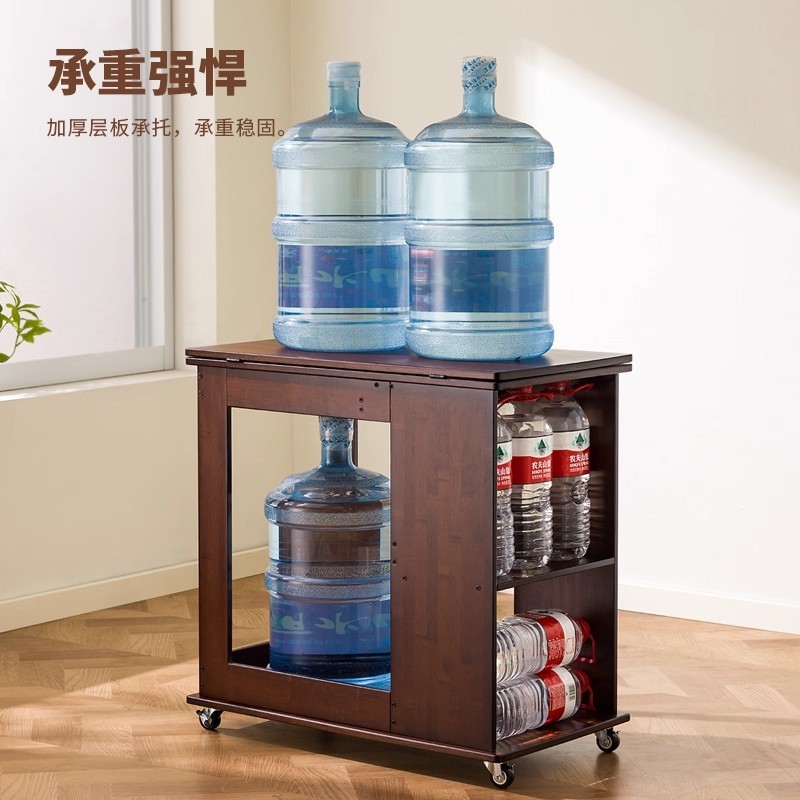 楠竹茶几折叠多功能小桌子小户型客厅边柜家用可移动推车沙发边几|undefined